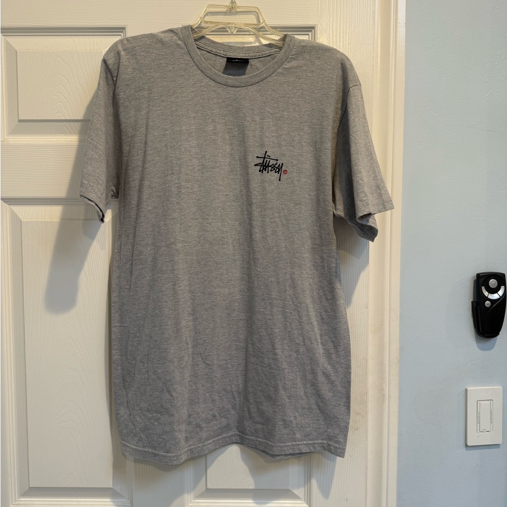 Stussy Heather Gray Short Sleeve Tee